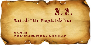 Mailáth Magdaléna névjegykártya